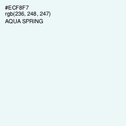 #ECF8F7 - Aqua Spring Color Image